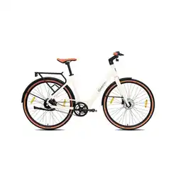 Netto Marken-Discount SachsenRAD Urban City E-Bike C3V Roma II in Mamorweiss mit Riemenantrieb Angebot