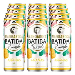 Netto Marken-Discount Mangaroca Batida Pineapple 10,0 % vol 0,25 Liter Dose, 12er Pack Angebot