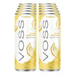 Netto Marken-Discount Voss Sparkling Water Lemon & Cucumber 0,33 Liter Dose, 10er Pack Angebot