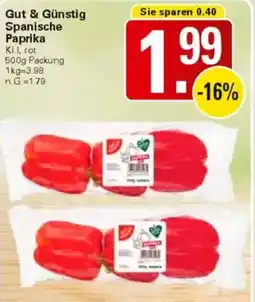 WEZ Gut & Günstig Spanische Paprika Angebot