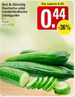 WEZ Gut & Günstig Deutsche oder niederländische Salatgurke Angebot