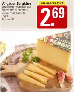 WEZ Allgäuer Bergkäse Angebot