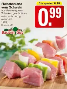 WEZ Bauern Gut Fleischspieße vom Schwein Angebot