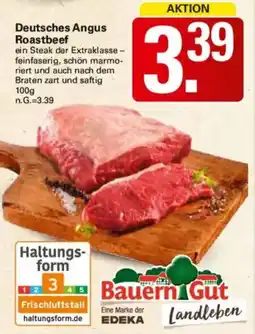 WEZ Bauern Gut Deutsches Angus Roastbeef Angebot