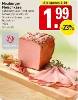 WEZ Neuburger Fleischkäse Angebot