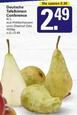 WEZ Deutsche Tafelbimen Conference Angebot