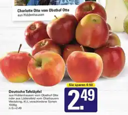WEZ Deutsche Tafeläpfel Angebot