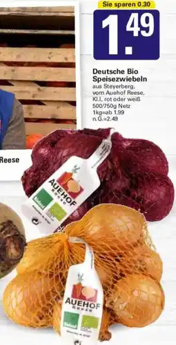 WEZ Deutsche Bio Speisezwiebeln Angebot