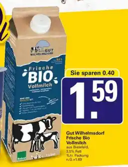 WEZ Gut Wilhelmsdorf Frische Bio Vollmilch Angebot