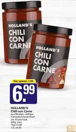 WEZ HOLLAND'S Chili con Carne Angebot
