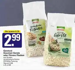 WEZ Gersteni Gourmet Gerste oder Fitness Flocken Angebot