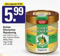 WEZ Echter Deutscher Rapshonig Angebot