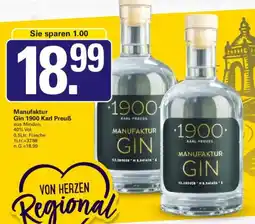 WEZ Manufaktur Gin 1900 Karl Preuß Angebot