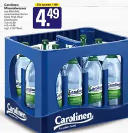 WEZ Carolinen Mineralwasser Angebot