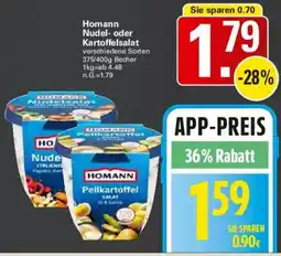 WEZ Homann Nudel oder Kartoffelsalat Angebot