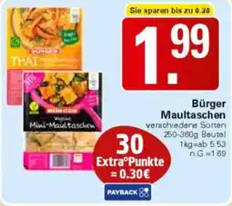 WEZ Bürger Maultaschen Angebot