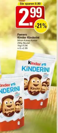 WEZ Ferrero Kinder Kinderini Angebot