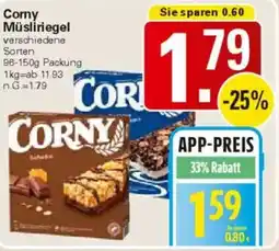 WEZ Corny Müsliriegel Angebot