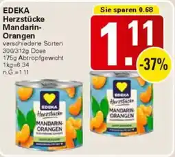 WEZ EDEKA Herzstücke Mandarin Orangen Angebot
