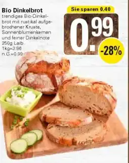 WEZ Bio Dinkelbrot Angebot