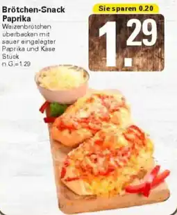 WEZ Brötchen-Snack Paprika Angebot
