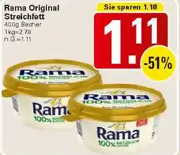 WEZ Rama Original Streichfett Angebot