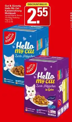 WEZ Gut & Günstig Hello My Cat Katzennahrung Multipack Angebot