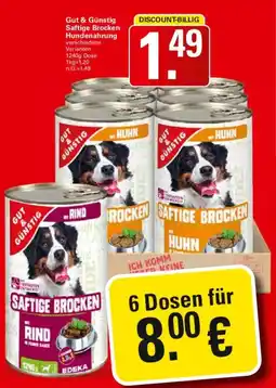 WEZ Gut & Günstig Saftige Brocken Hundenahrung Angebot