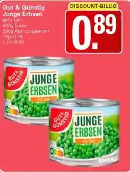 WEZ Gut & Günstig Junge Erbsen Angebot