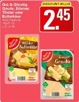 WEZ Gut & Günstig Gouda, Edamer, Tilsiter oder Butterkäse Angebot