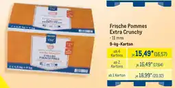 METRO METRO Chef Frische Pommes Extra Crunchy Angebot