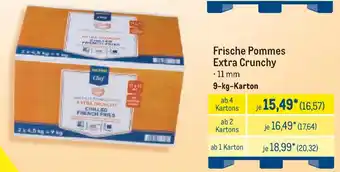 METRO METRO Chef Frische Pommes Extra Crunchy Angebot