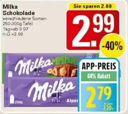 WEZ Milka Schokolade Angebot