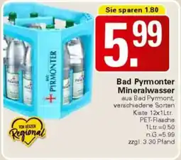WEZ Bad Pyrmonter Mineralwasser Angebot