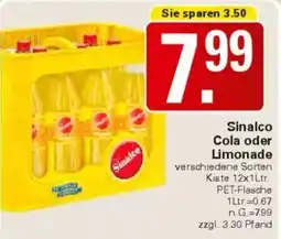 WEZ Sinalco Cola oder Limonade Angebot