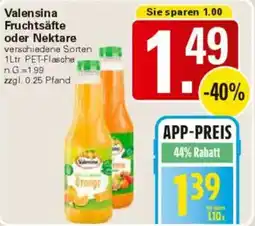 WEZ Valensina Fruchtsäfte oder Nektare Angebot