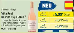 METRO Viña Real Rosado Rioja DOCa Angebot