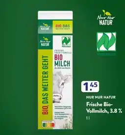 Aldi Süd NUR NUR NATUR Frische Bio-Vollmilch, 3.8% Angebot