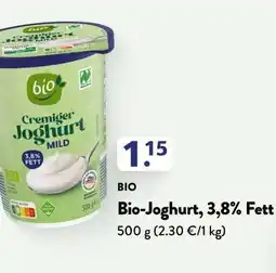 Aldi Süd Bio-Joghurt, 3,8% Fett Angebot