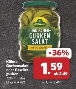 Combi Kühne Gurkensalat oder Gewürzgurken Angebot