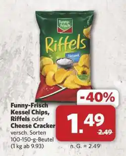 Combi Funny-Frisch Kessel Chips, Riffels oder Cheese Cracker Angebot