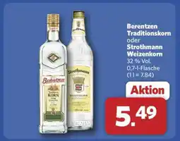 Combi Berentzen Traditionskorn oder Strothmann Weizenkorn Angebot