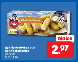 Combi Iglo Fischstäbchen oder Backfischstäbchen Angebot