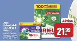 Combi Ariel Pulver, Gel oder All-in-1 Pods Angebot