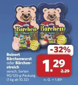 Combi Reinert Bärchenwurst oder Bärchenstreich Angebot