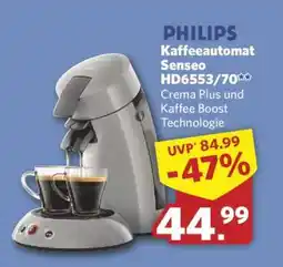 Combi PHILIPS Kaffeeautomat Senseo HD6553/70 Angebot