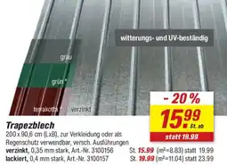 toom Baumarkt Trapezblech Angebot