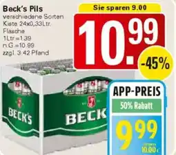 WEZ Beck's Pils Angebot