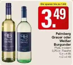 WEZ Palmberg Grauer oder Weißer Burgunder Angebot