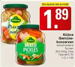 WEZ Kühne Gemüse konserven Angebot